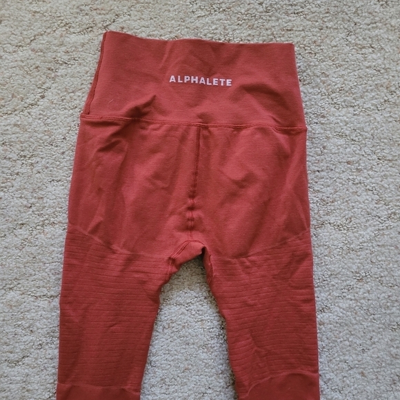 Alphalete Red Orange Leggings - Picture 4 of 5